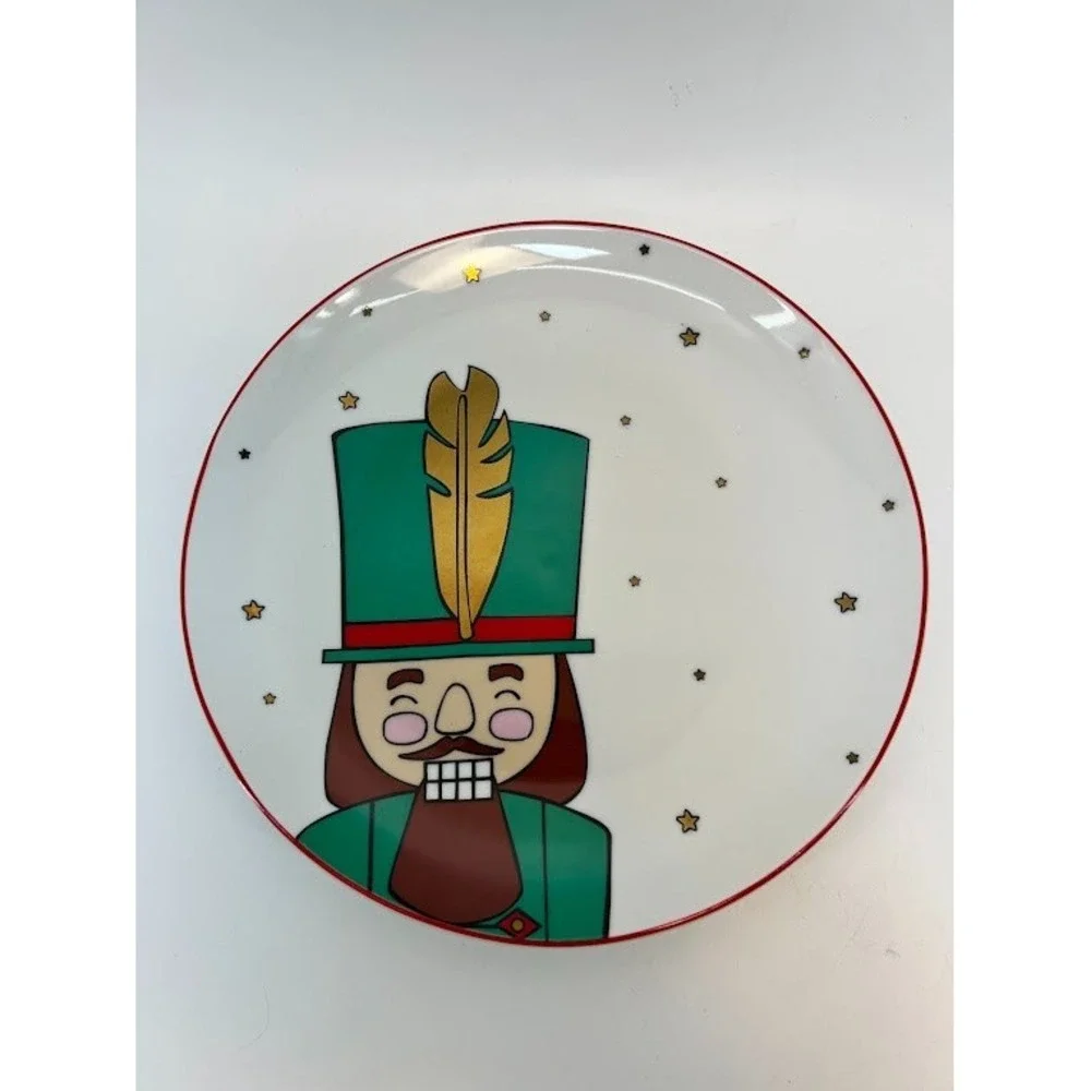 The Cellar‎ by Macys Nutcracker Dinner Plates Christmas Holiday Dishwasher safe